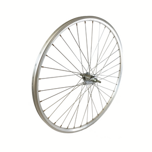 Shimano Achterwiel 28x1 5/8x1 3/8 hoge aluminium velg zilver remnaaf
