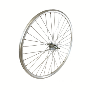 Shimano Achterwiel 28x1 5/8x1 3/8 zilveren aluminium hoge velg remnaaf