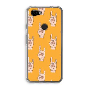 Rock: Google Pixel 3a Transparant Hoesje