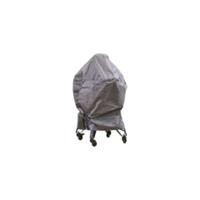 Leen Bakker - Outdoor Covers Barbecue Hoes Kamado - Ø80/20x80 Cm - Polypropyleen - Grijs