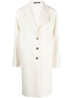 Tagliatore manteau en laine vierge à simple boutonnage - Tons neutres