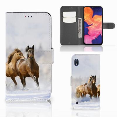 Samsung Galaxy A10 | Telefoonhoesje | Met pasjeshouder | Paarden