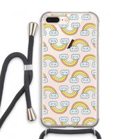 Regenboog: iPhone 7 PLUS Transparant Hoesje met koord