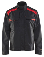 Blåkläder Industriejack. Ongevoerd 40541800 | Zwart/Rood | Maat 3XL - 7330509357415