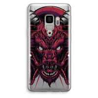 Hell Hound and Serpents: Samsung Galaxy S9 Transparant Hoesje