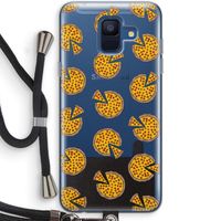 You Had Me At Pizza: Samsung Galaxy A6 (2018) Transparant Hoesje met koord