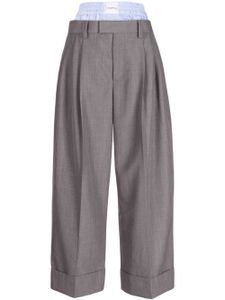 Alexander Wang pantalon de tailleur à design superposé - Gris