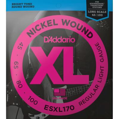 D'Addario ESXL170 Double Ball End Bassnaren (45-100)