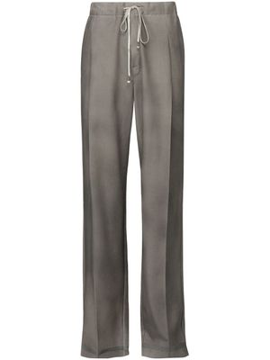 Maison Margiela pantalon en laine à coupe ample - Gris