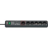 Brennenstuhl 1159490966 Main-Follow 5-voudig Antraciet Randaarde stekker 1 stuk(s)