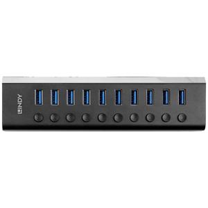 Lindy 43370 interface hub USB 3.2 Gen 1 (3.1 Gen 1) Type-B 5000 Mbit/s Zwart