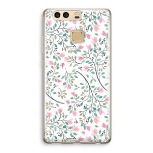 Sierlijke bloemen: Huawei P9 Transparant Hoesje