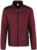 Hakro 836 Knitted fleece jacket Dawson - Mottled Burgundy - 3XL