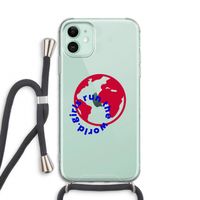 Run The World: iPhone 11 Transparant Hoesje met koord Run The World: iPhone 11 Transparant Hoesje met koord