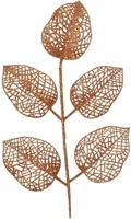 Everlands kunsttak blad 36cm brandy 10 stuks