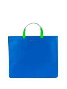 Comme Des Garçons Wallet sac cabas à anses contrastantes - Bleu