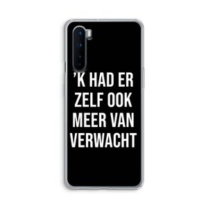 Meer verwacht - Zwart: OnePlus Nord Transparant Hoesje