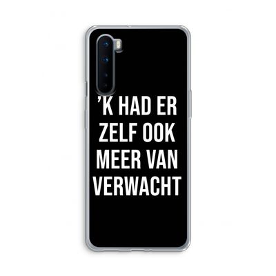 Meer verwacht - Zwart: OnePlus Nord Transparant Hoesje