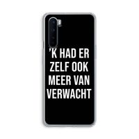 Meer verwacht - Zwart: OnePlus Nord Transparant Hoesje