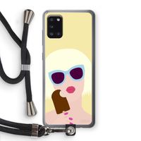 Ice cream: Samsung Galaxy A31 Transparant Hoesje met koord