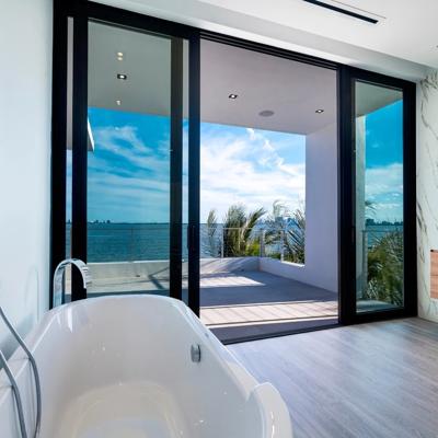 Henderson Soltaire 250 schuifdeursysteem - zwart - 1 Deur - Wandmontage buiten/binnen - hangrol draadeind lang - Rail 6000mm - plaatgeleider lang