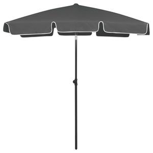 VidaXL Strandparasol 180x120 cm antracietkleurig