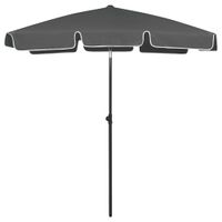 VidaXL Strandparasol 180x120 cm antracietkleurig