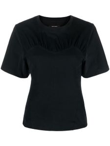 ISABEL MARANT t-shirt Zazie à dsedin de corset - Noir