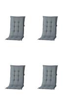 Rugkussen hoog grijs Basic (4 stuks) Madison - Madison