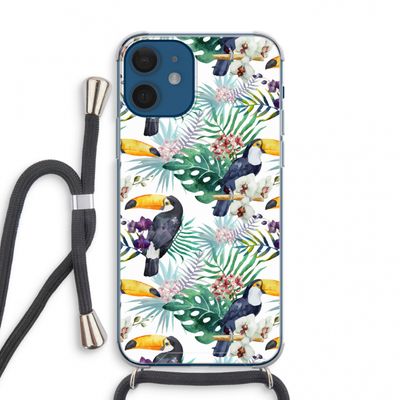 Tukans: iPhone 12 mini Transparant Hoesje met koord