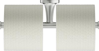 Duravit Starck T dubbele toiletrolhouder 25,5x7,6x5cm RVS geborsteld