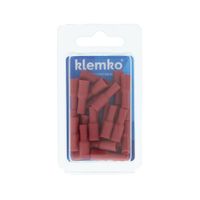 Rondsteker rood 0,5-1,5mm² 4mm geïsoleerd 25 stuks 170090 Klemko hersluitbare verpakking