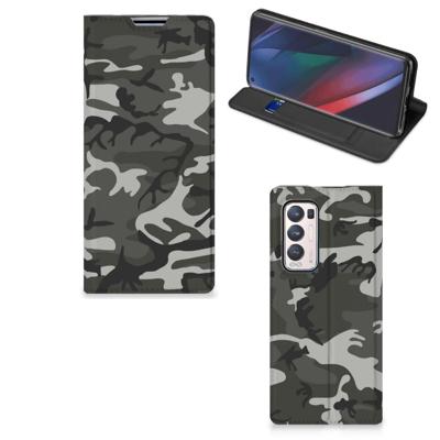 OPPO Find X3 Neo | Hoesje met Magneet | Army Light