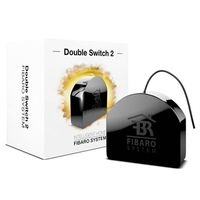 Fibaro Double Switch 2 Stopcontactschakelaar - Zwart - thumbnail