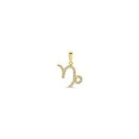 14k Geelgouden Hanger Sterrenbeeld Steenbok met Diamant H SI