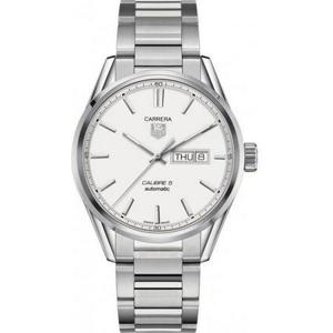 Tag Heuer Carrera automatisch herenhorloge met zilveren wijzerplaat WAR201BBA0723