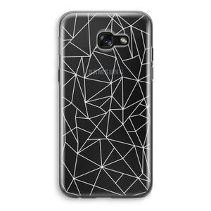 Geometrische lijnen wit: Samsung Galaxy A5 (2017) Transparant Hoesje