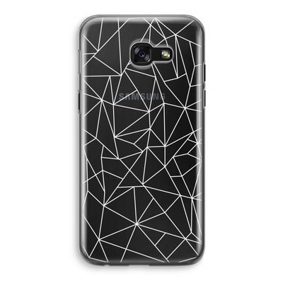 Geometrische lijnen wit: Samsung Galaxy A5 (2017) Transparant Hoesje