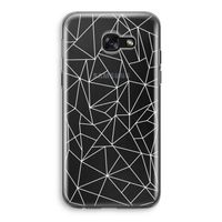 Geometrische lijnen wit: Samsung Galaxy A5 (2017) Transparant Hoesje
