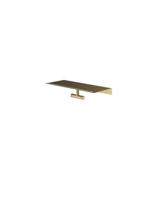 Hotbath &More Dubbele handdoek haak voor Planchet serie Geborsteld messing PVD