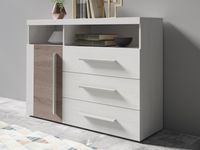 Dressoir ROBB 1 deur 3 lades andersen pijnboom/sonoma truffel