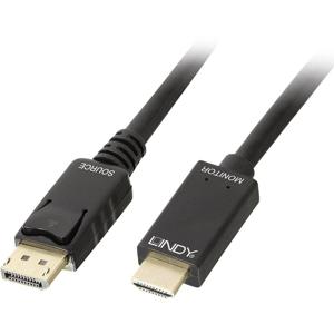 LINDY 36921 DisplayPort-kabel DisplayPort / HDMI Adapterkabel DisplayPort-stekker, HDMI-A-stekker 1.00 m Zwart