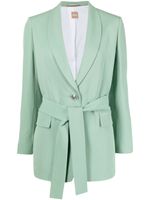 BOSS blazer à taille ceinturée - Vert