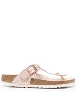 Birkenstock tongs à imprimé marbré - Rose