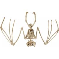 Horror decoratie skelet vleermuis - 30 x 16 cm - Halloween decoratie dieren - Vleermuizen geraamte