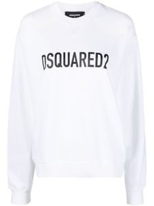 DSQUARED2 sweat en coton à logo imprimé - Blanc