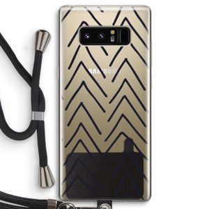 Marrakech Arrows: Samsung Galaxy Note 8 Transparant Hoesje met koord