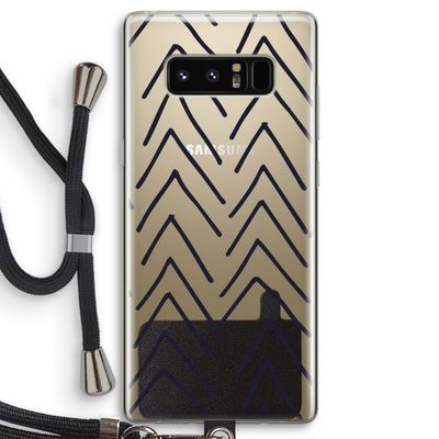 Marrakech Arrows: Samsung Galaxy Note 8 Transparant Hoesje met koord