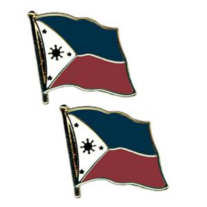 Broche/speldje Pin - vlag Filipijnen - 2x - 20 mm