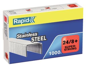 Nieten Rapid 24/8 RVS super strong 1000 stuks